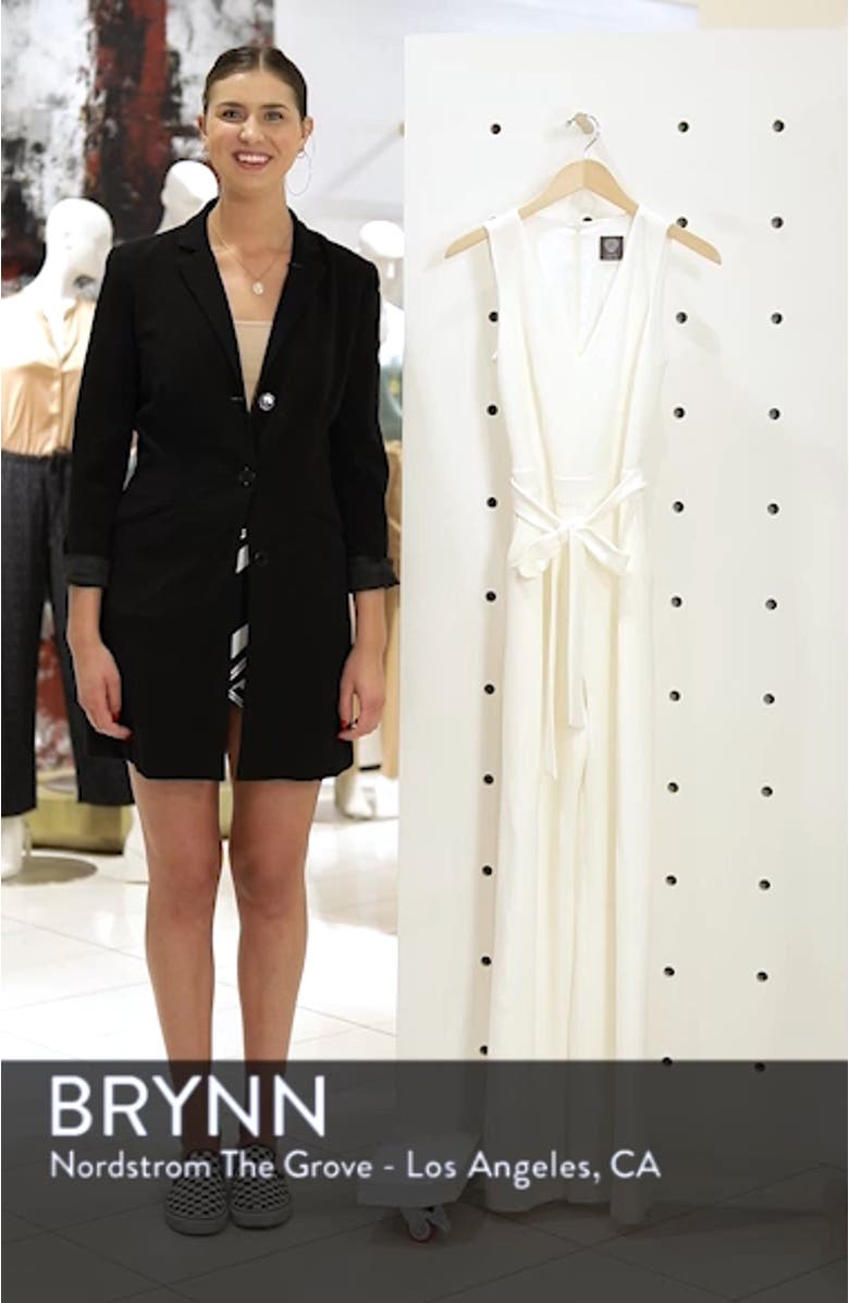 Tie Front Wide Leg Jumpsuit, sales video thumbnail