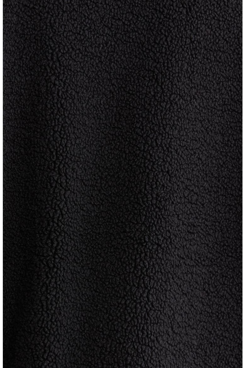Faux Shearling Biker Jacket, Alternate, color, BLACK
