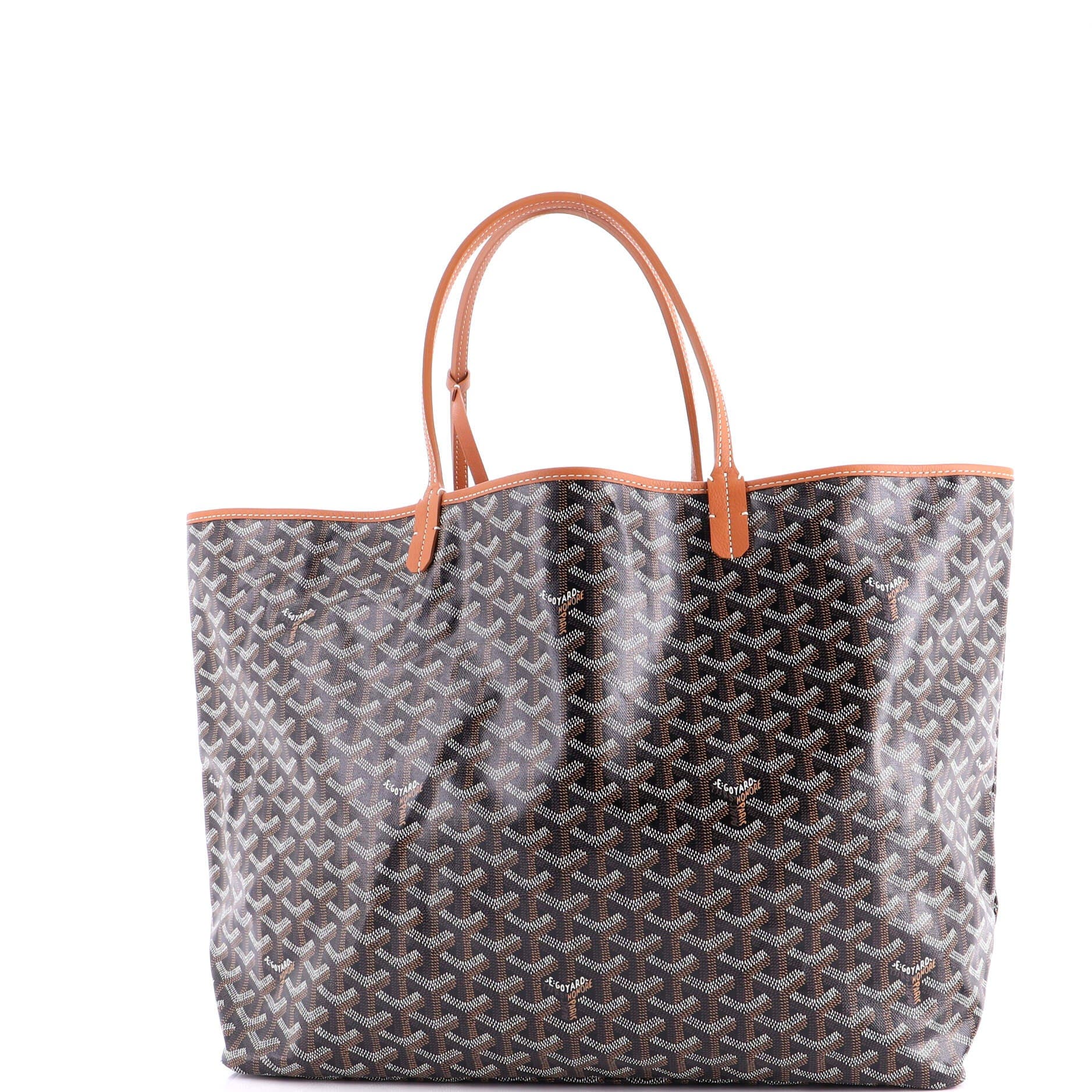 Pre-Owned Goyard Saint Louis Tote Coated Canvas GM, Alternate, color, Brown