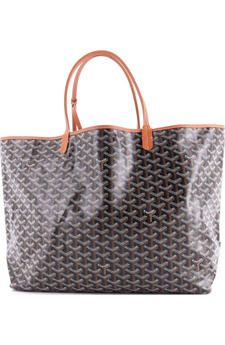 Pre-Owned Goyard Saint Louis Tote Coated Canvas GM, Alternate, color, Brown