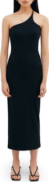Two Lines by Marcella Bergen One-Shoulder Maxi Dress