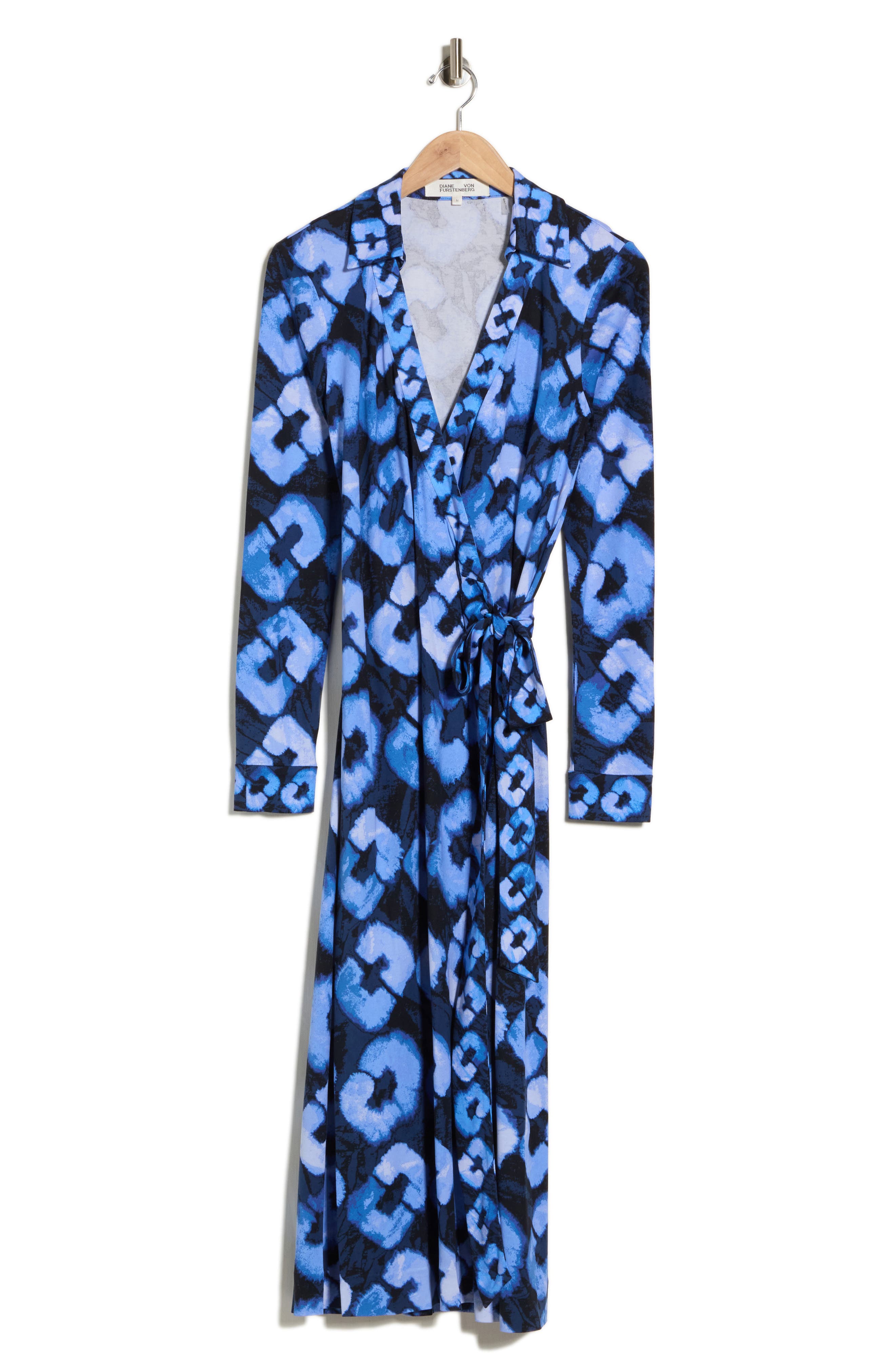 Abigail Silk Jersey Wrap Midi Dress