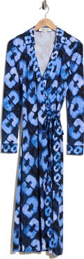 Diane von Furstenberg Abigail Silk Jersey Wrap Midi Dress