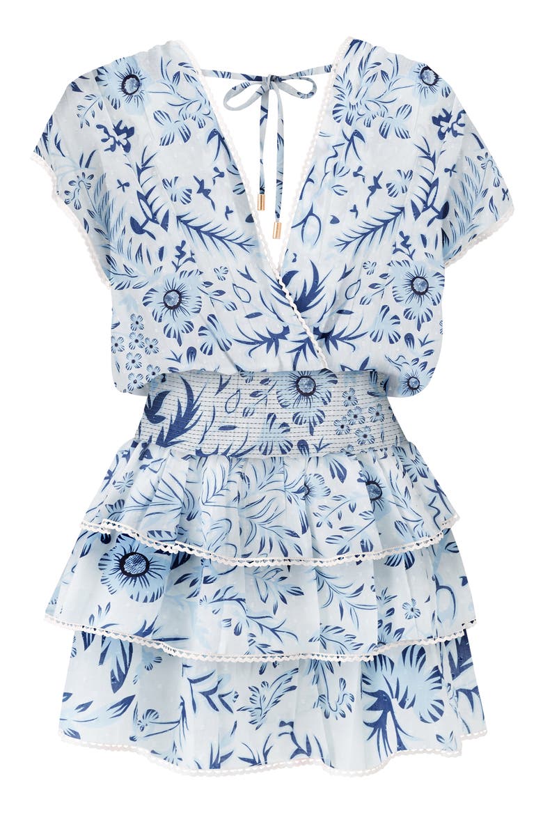 Jess Cotton Cover-Up Minidress, Alternate, color, JARDIN