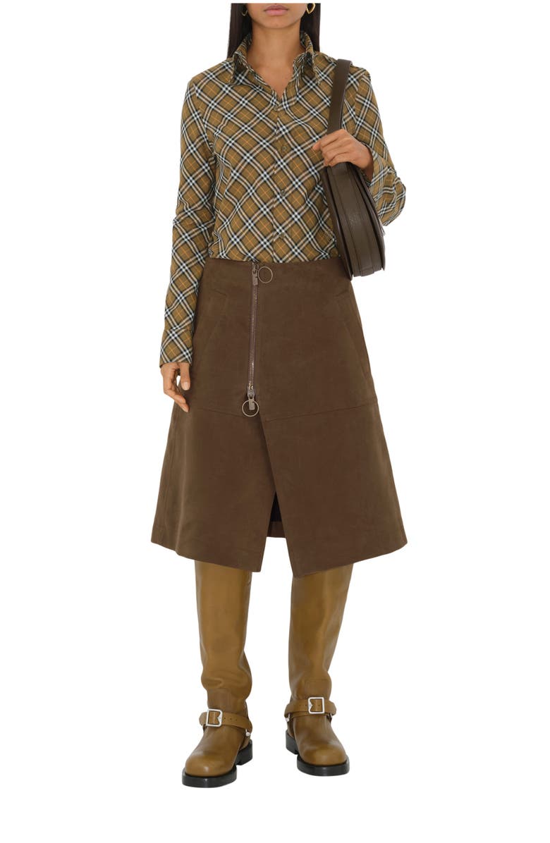 Burberry Slim Fit Check Cotton Shirt, Main, color,