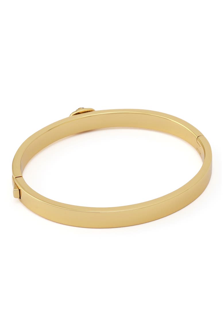 Chelsea Eagle Head Hinge Bangle, Alternate, color, GOLD