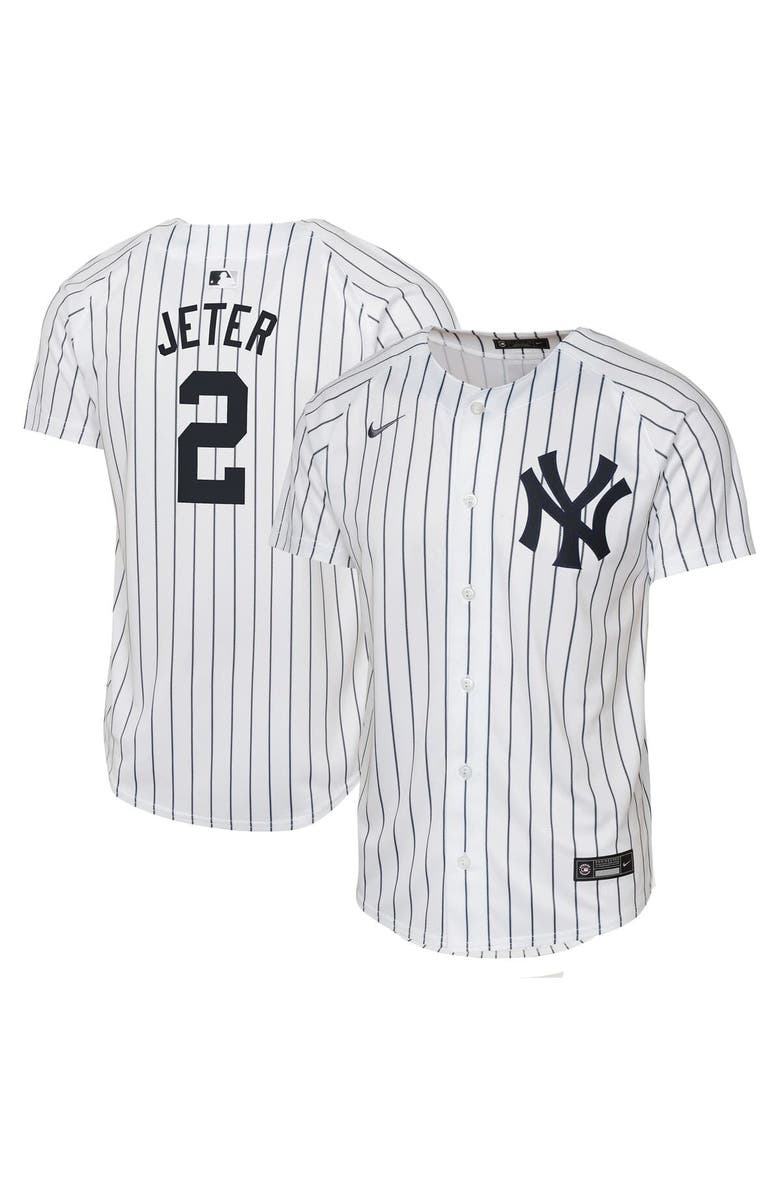Nike Youth Nike Derek Jeter White New York Yankees Home Game Jersey, Main, color, White
