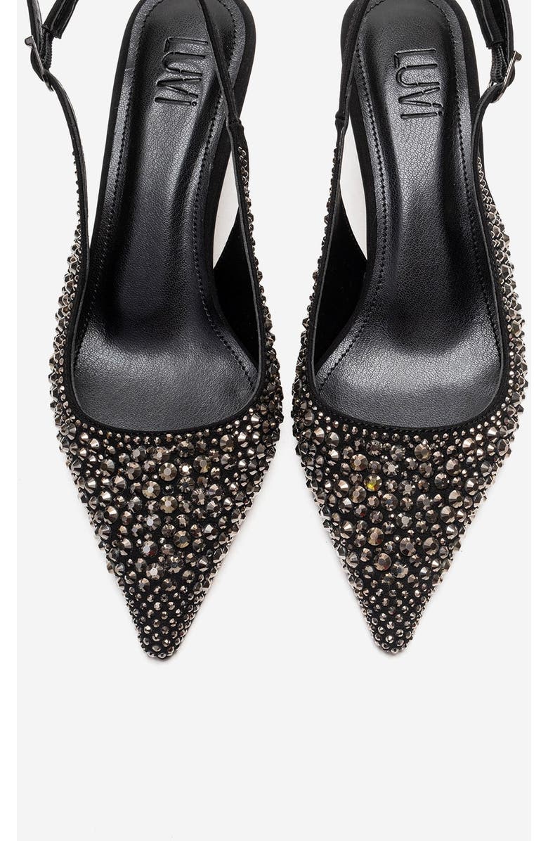 Prologue Shoes Thea Slingback Pointed Toe Pump, Alternate, color, Black