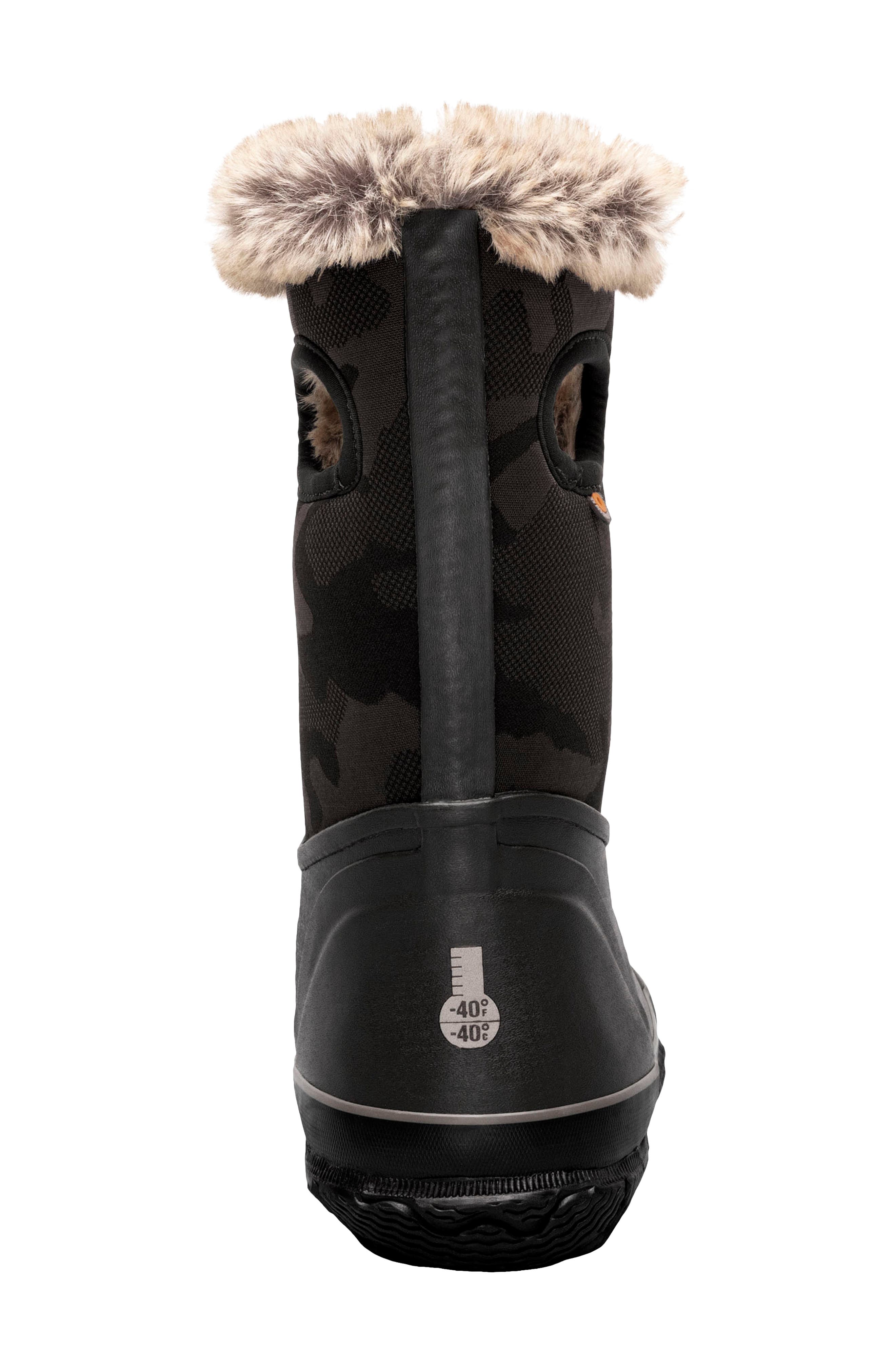 Bogs Arcata Tonal Camo Faux Fur Lined Boot, Alternate, color, 
