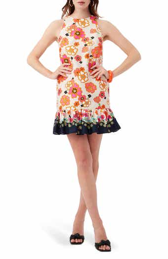 Trina Turk Berry Border Sleeveless Cotton Dress