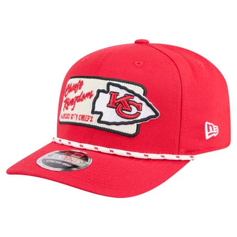 Men's New Era Red Kansas City Chiefs Chant 9SEVENTY Stretch-Snap Hat