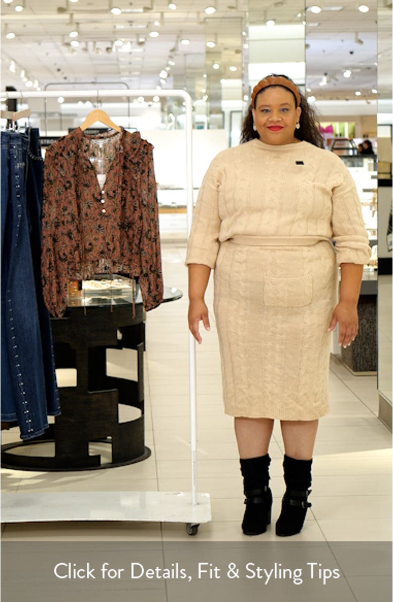 Carnett Floral Silk Blend Peplum Top, sales video thumbnail