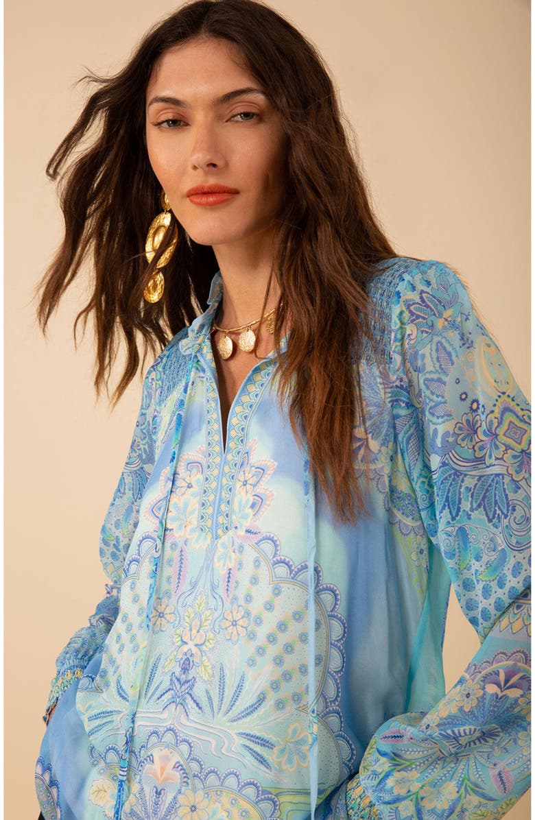 Hale Bob Lucia Chiffon Top, Alternate, color,