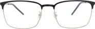 Saint Laurent 56mm Half Rim Metal Optical Frames