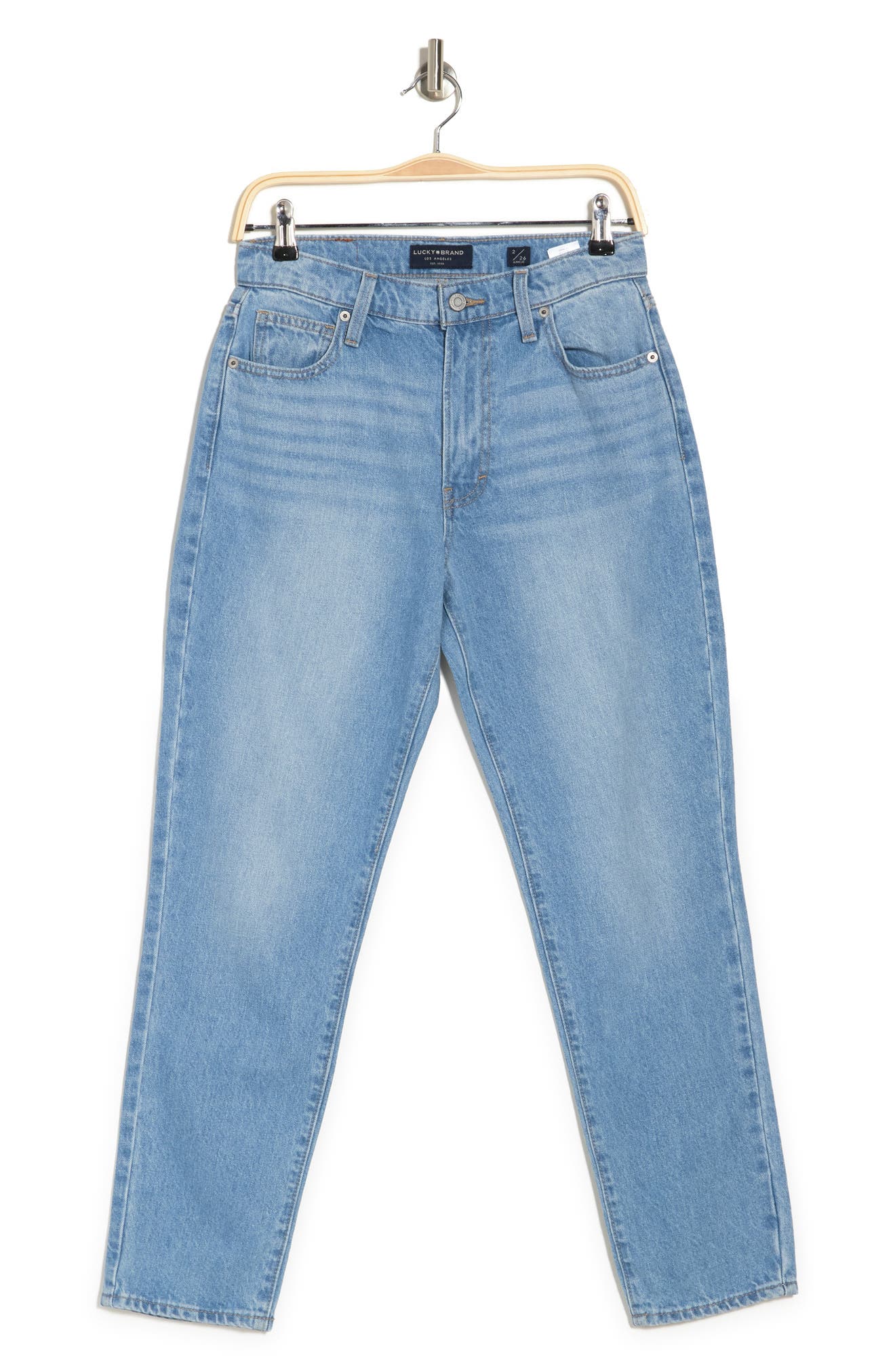 Lucky Brand Drew High Rise Straight Mom Jeans (Women) | Nordstromrack
