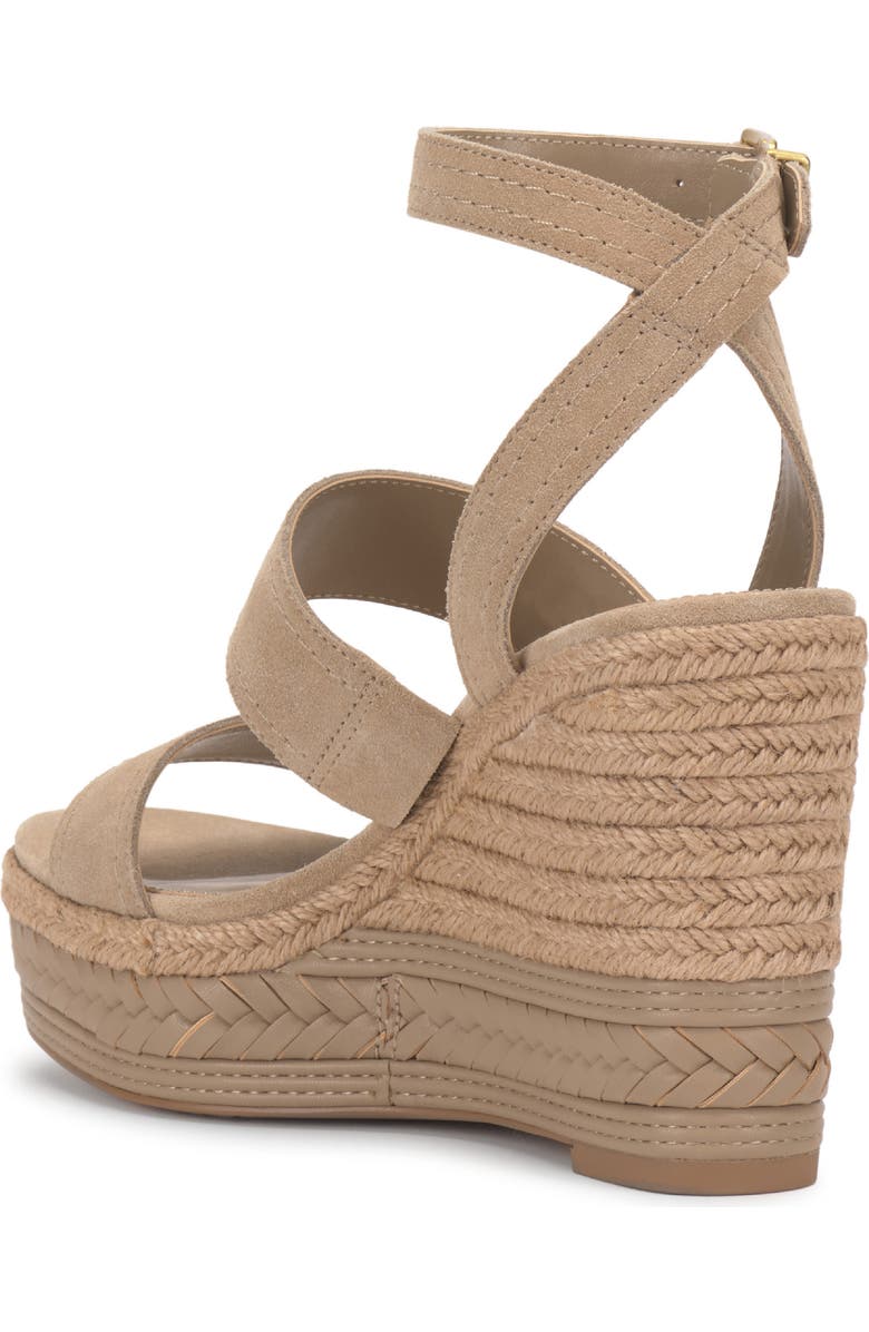 Vince Camuto Esmia Ankle Strap Platform Wedge Sandal, Alternate, color, Tortilla