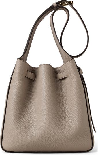 Small Lyra Leather Bucket Bag