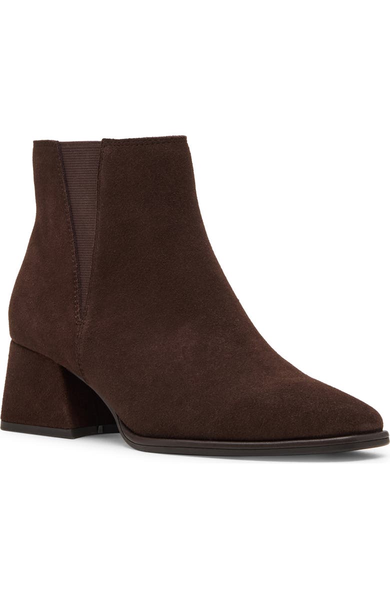 Blondo Mckinzie Waterproof Block Heel Chelsea Boot, Main, color, Java Suede