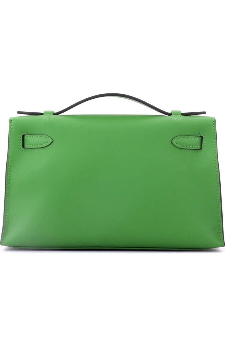 Pre-Owned Hermes Kelly Pochette Evercolor, Alternate, color, Vert Yucca