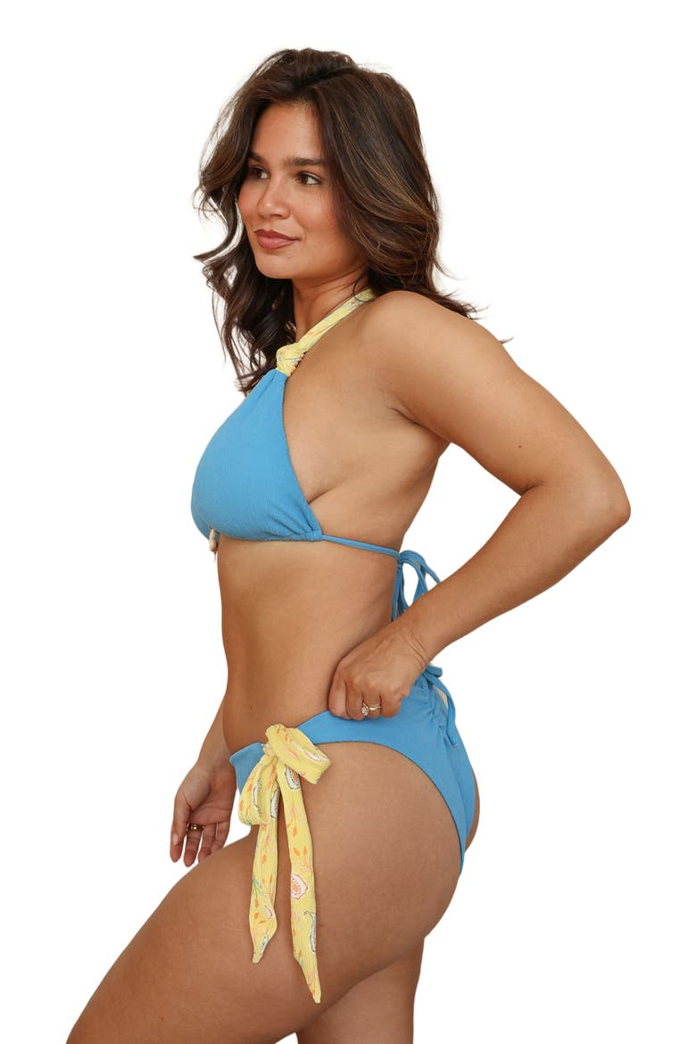 Ibiza Triangle Bikini Top, Alternate, color, Oceano