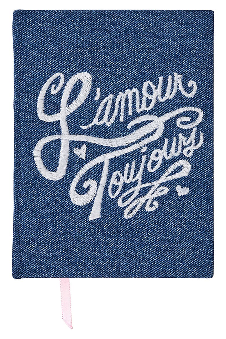 L'Amour Toujours Journal, Main, color, DENIM