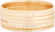 NORDSTROM RACK Set of 7 Etched Bangle Bracelets