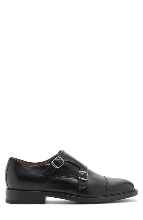 Mango Double Monk Strap Shoe In Black