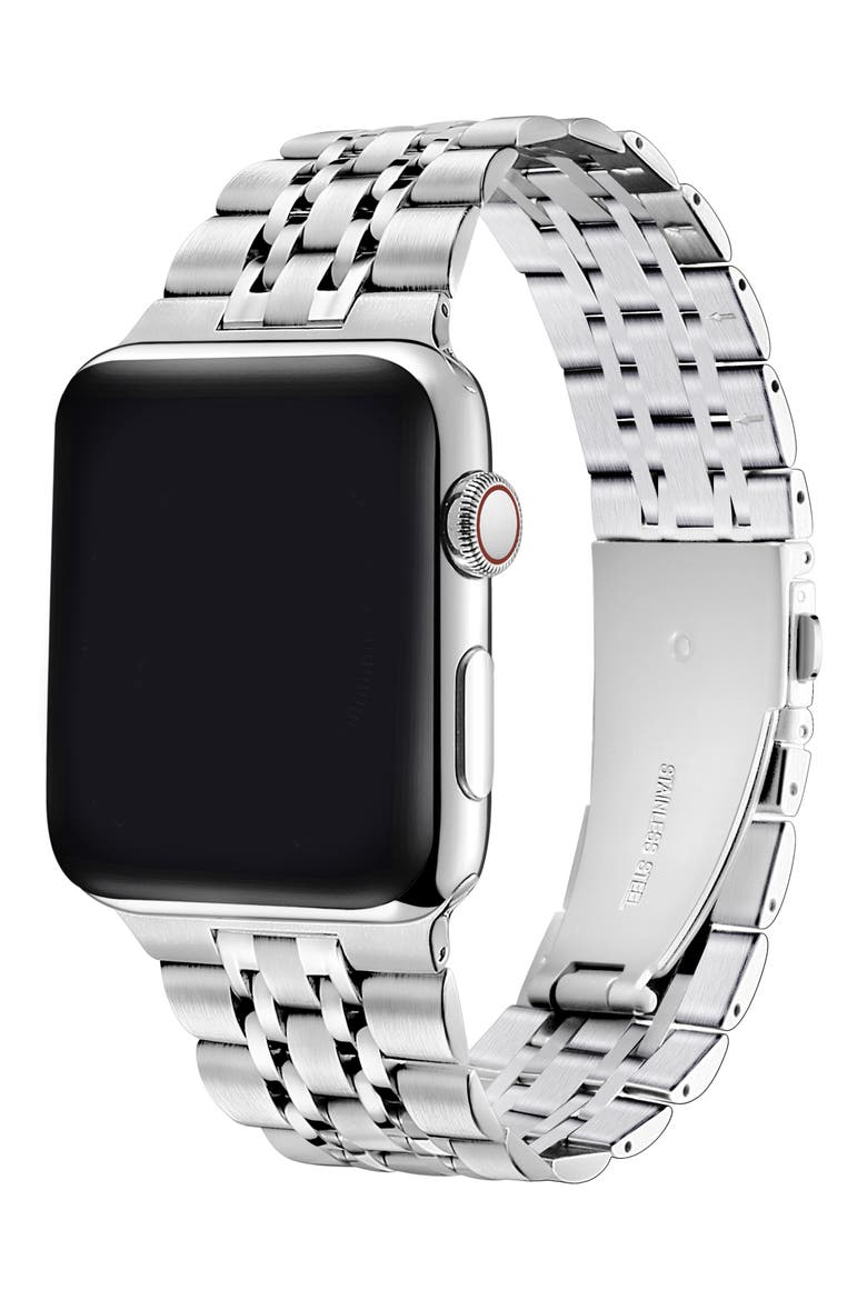 Apple Watch® SE & Series 7/6/5/4/3/2/1 Bracelet Watchband, Alternate, color, SILVER
