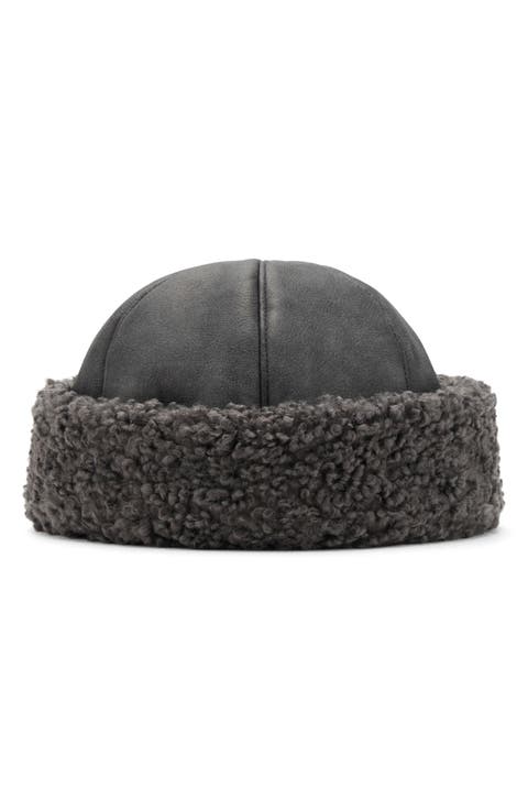 Faux Shearling Cuffed Hat