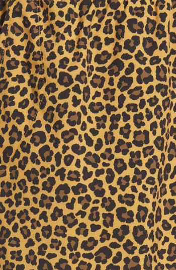 PURPLE Leopard Print Swim Trunks