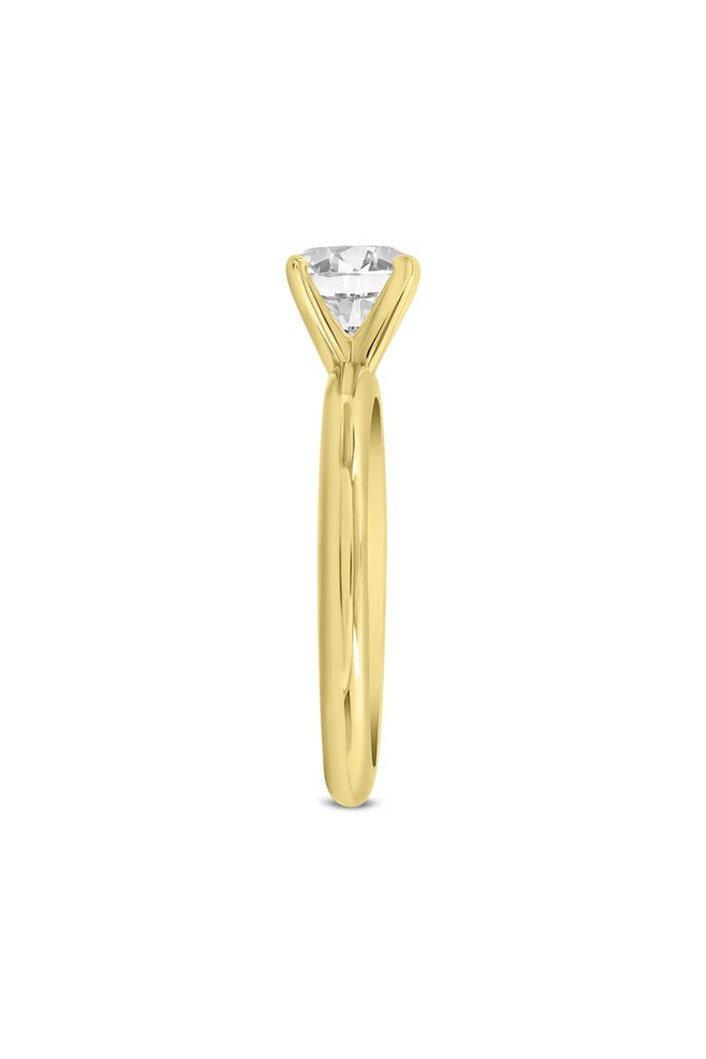 Sabine 14K Yellow Gold Round Cut Lab Grown Diamond Solitaire Engagement Ring - 2 Ct, Alternate, color, 14K Yellow Gold
