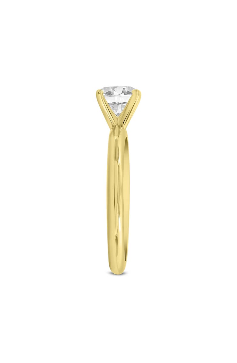 LuvMyJewelry Sabine 14K Yellow Gold Round Cut Lab Grown Diamond Solitaire Engagement Ring - 2 Ct, Alternate, color, 14K Yellow Gold