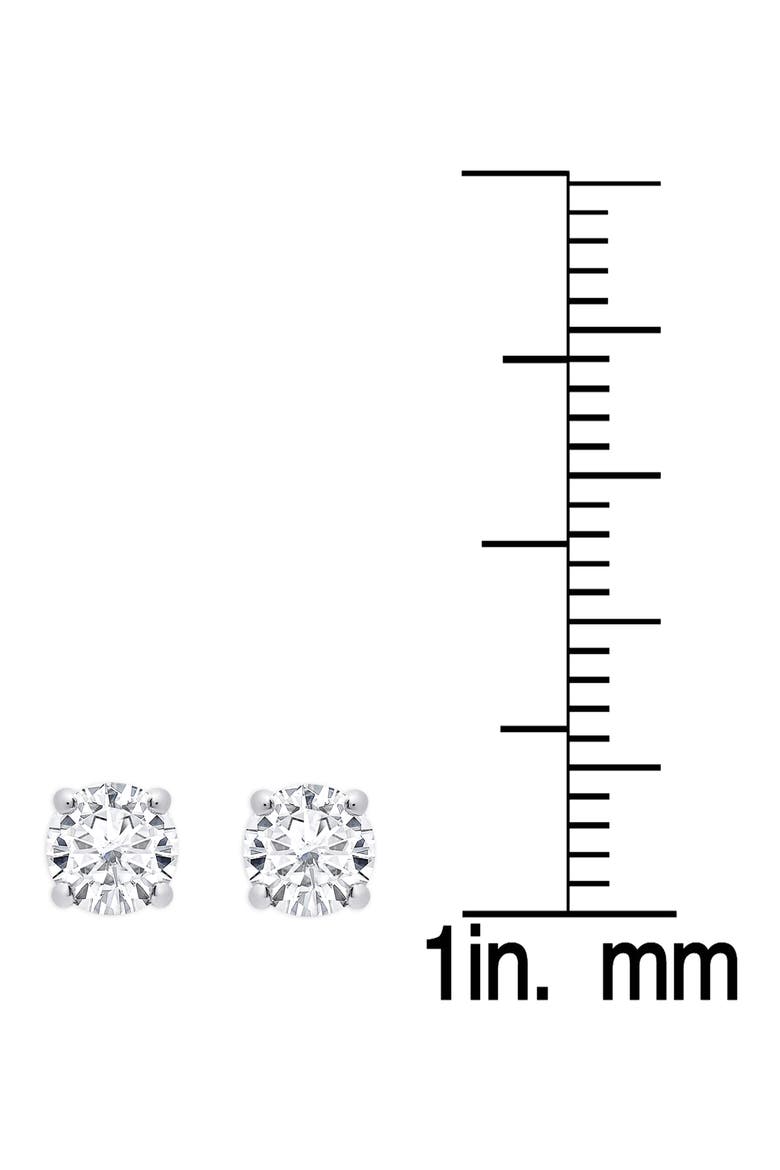 3-Pair Stud Earrings, Alternate, color, SILVER