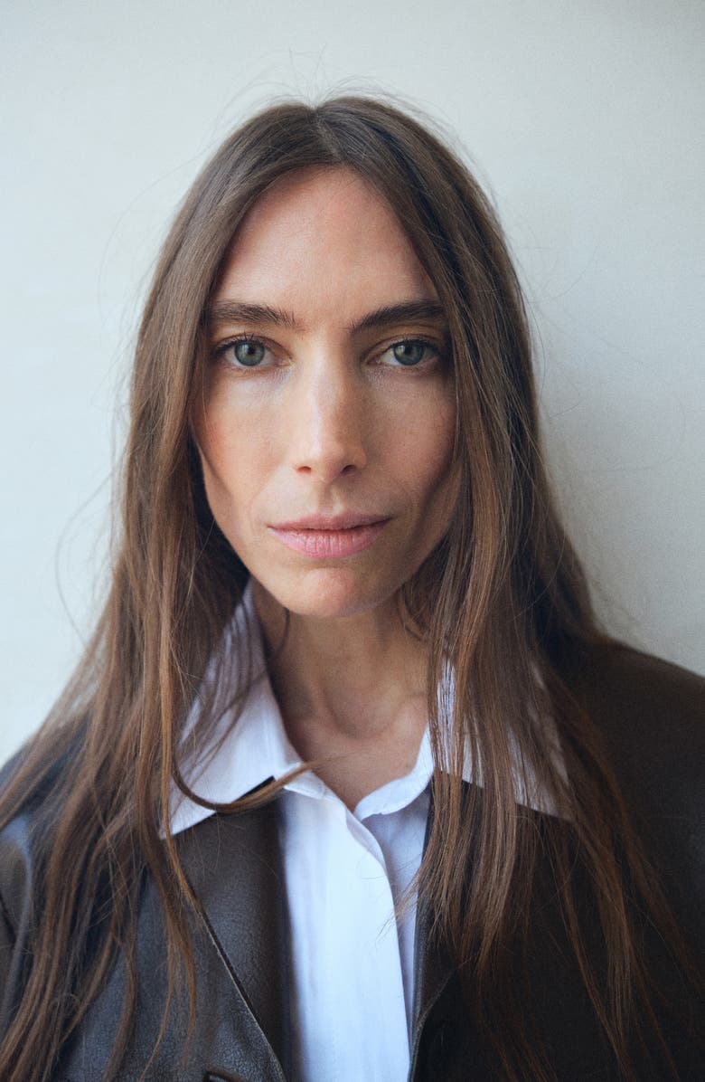 MANGO Faux Leather Jacket, Alternate, color, Chocolate