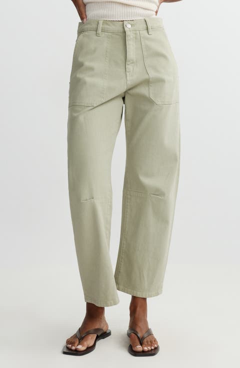 Bilie Easy High Rise Barrel Leg Pants