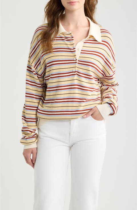 Harlow Oversized Striped Polo