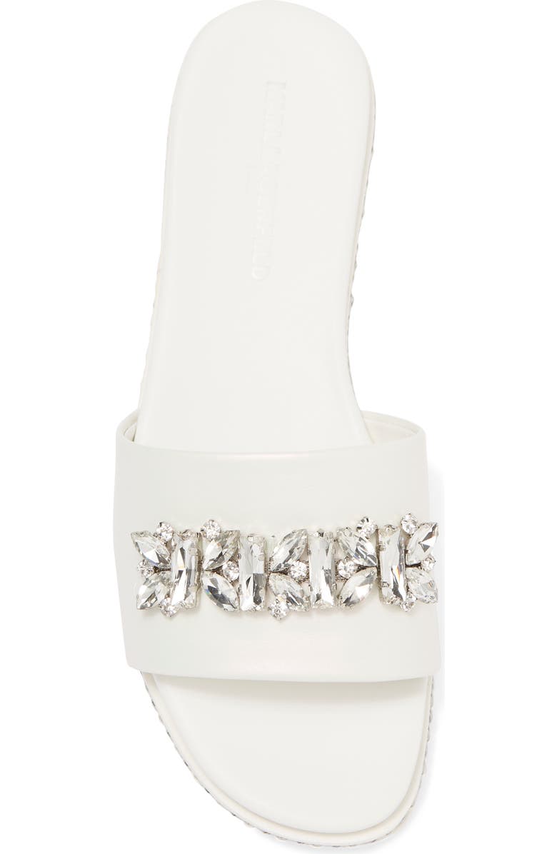 KARL LAGERFELD PARIS Bijou Crystal Slide Sandal, Alternate, color,