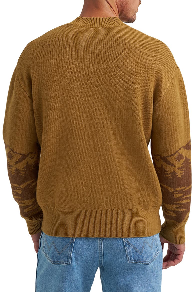 x Coors® Intarsia Cotton Blend Crewneck Sweater, Alternate, color, DIJON