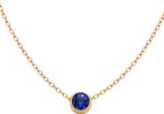 Argento Vivo Sterling Silver Birthstone Pendant Necklace