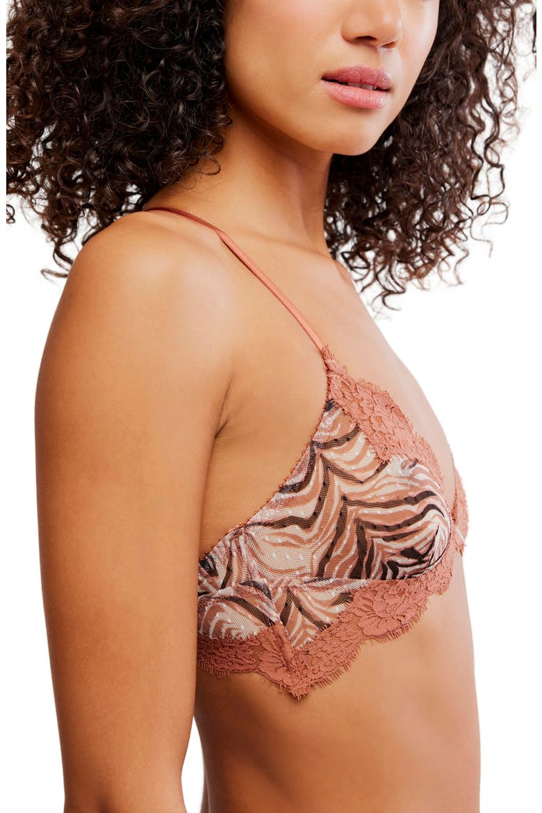 Fiona Front Close Bralette, Alternate, color, ZEBRA