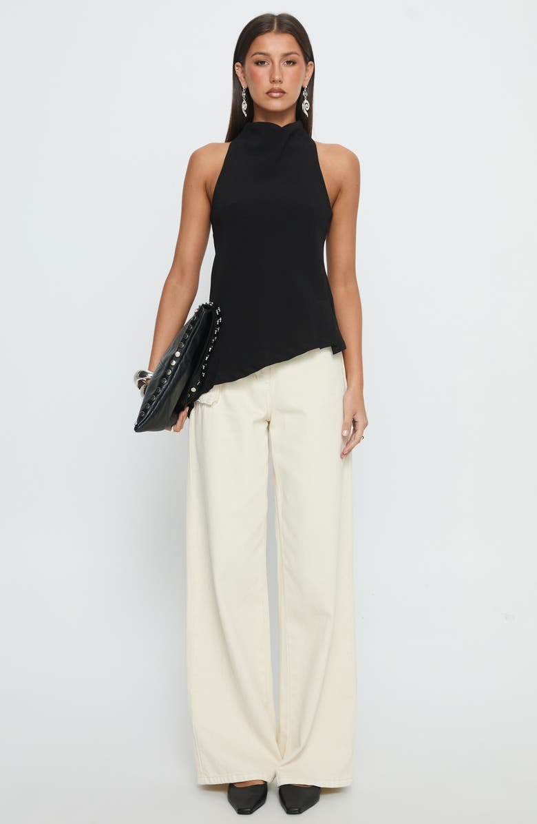 Princess Polly Days Get Dark Asymmetric Top, Alternate, color, 