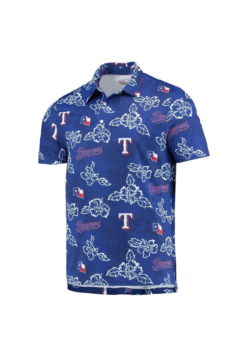 Men's Reyn Spooner Royal Texas Rangers Performance Polo, Alternate, color, Royal