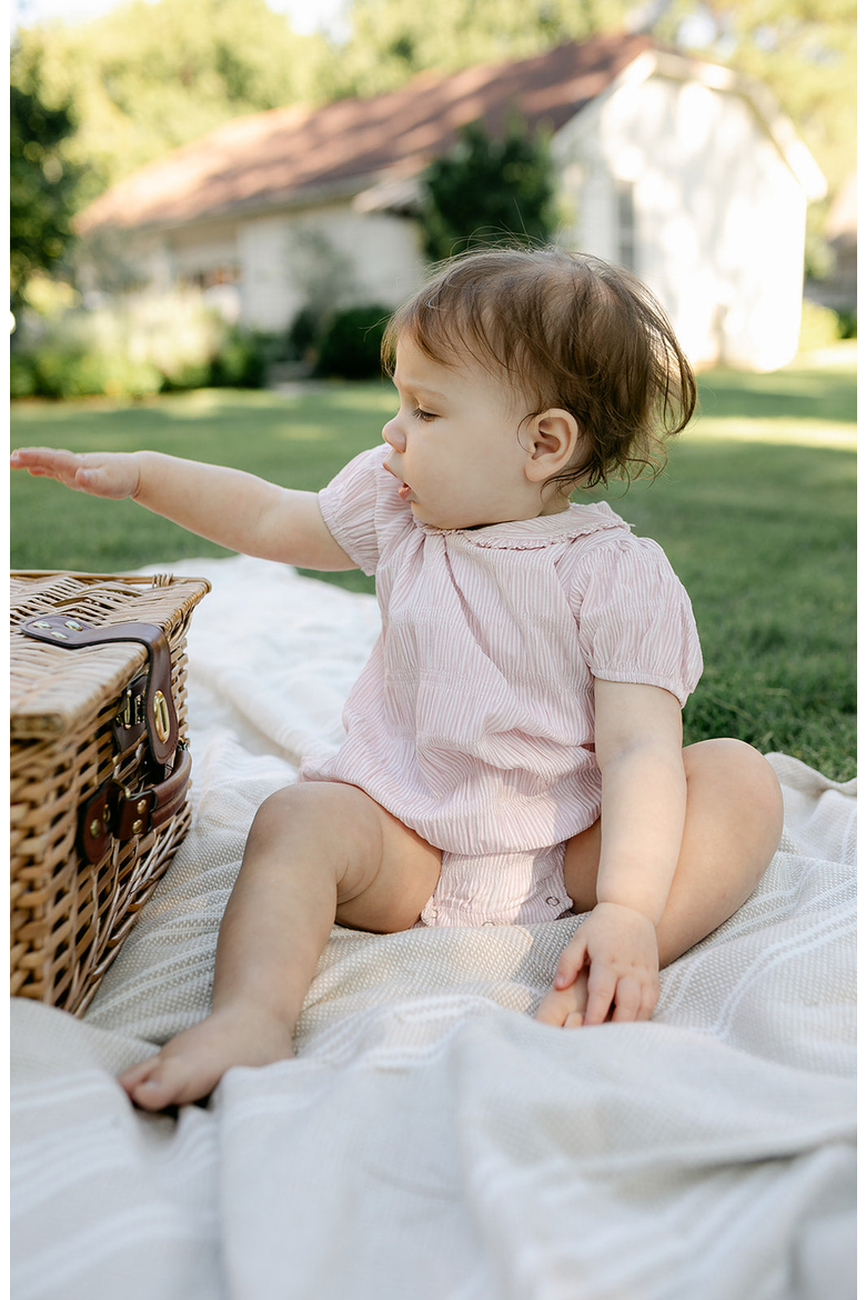 Laney Bubble Romper, Alternate, color, Soft Rose Stripe