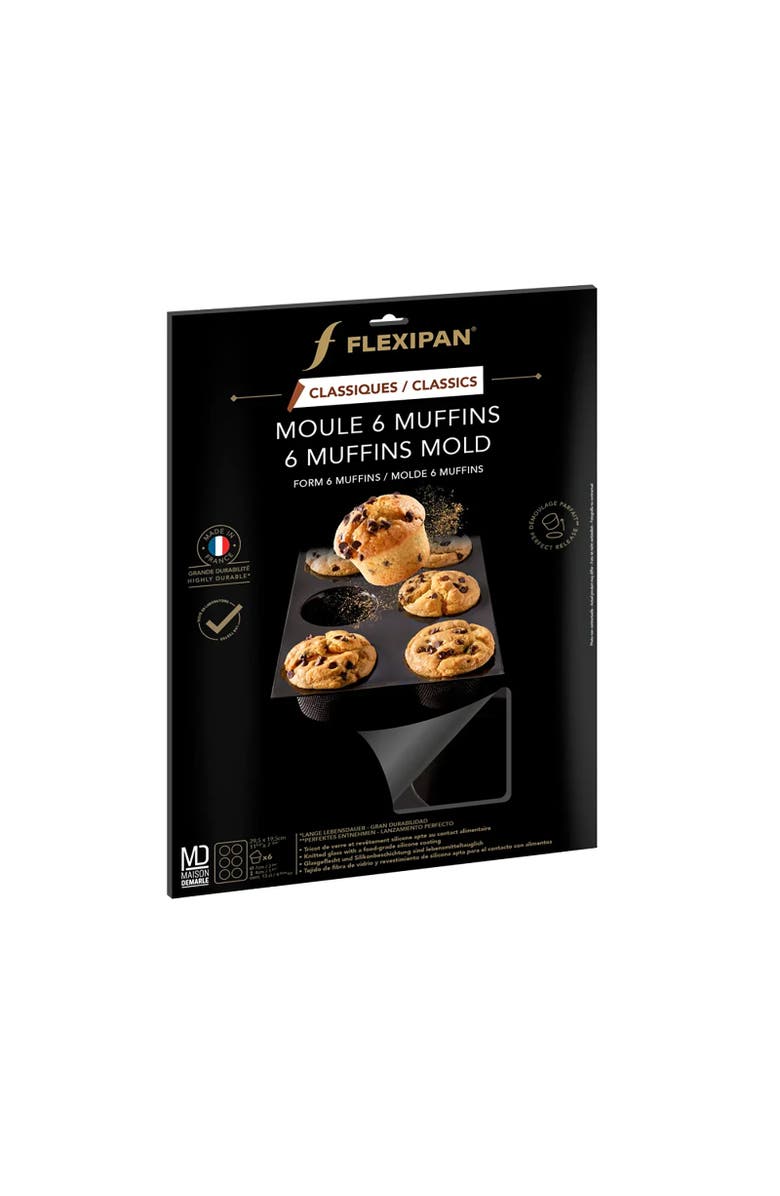 Silpat Flexipan 6 Muffin Mold, Silicone, Alternate, color,