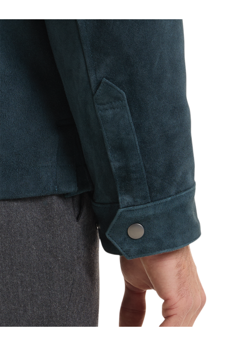 Wool-Shirt Jacket, Alternate, color, Teal