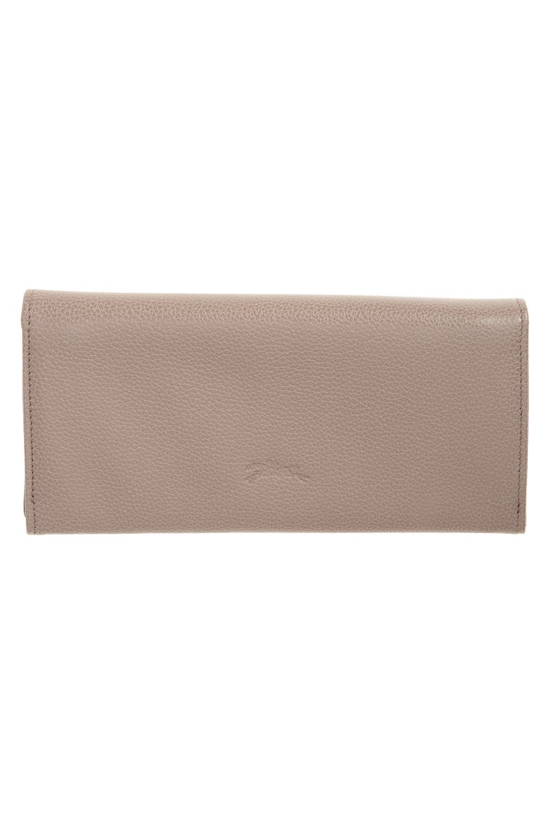 Le Foulonne Leather Continental Wallet, Alternate, color, TURTLEDOVE