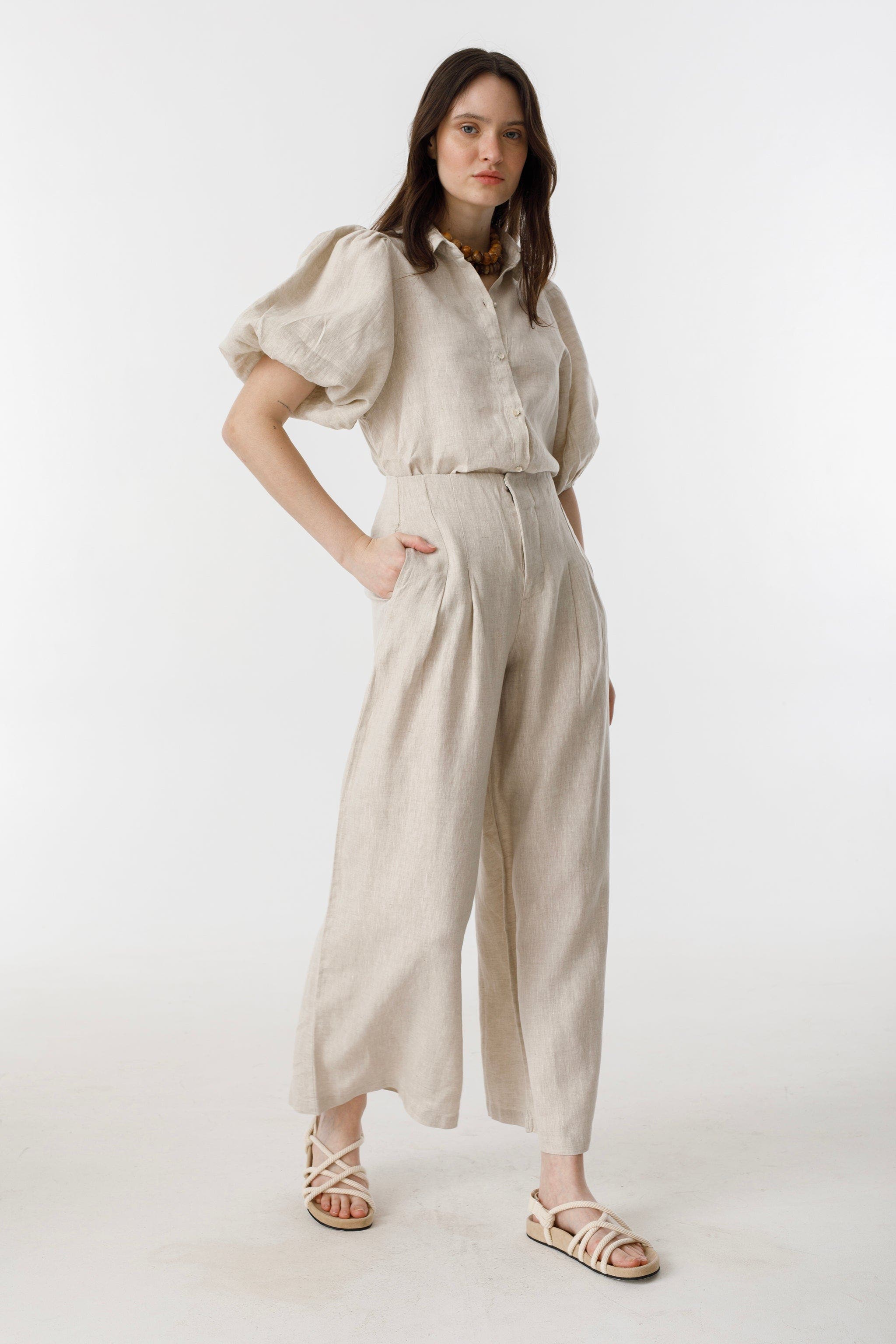 Culotte Linen Pants - image 5