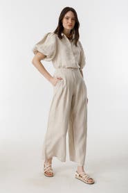 LANHTROPY Culotte Linen Pants