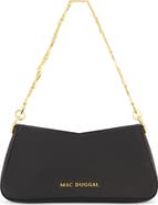 Mac Duggal Nappa Leather Gold Strap Shoulder Bag