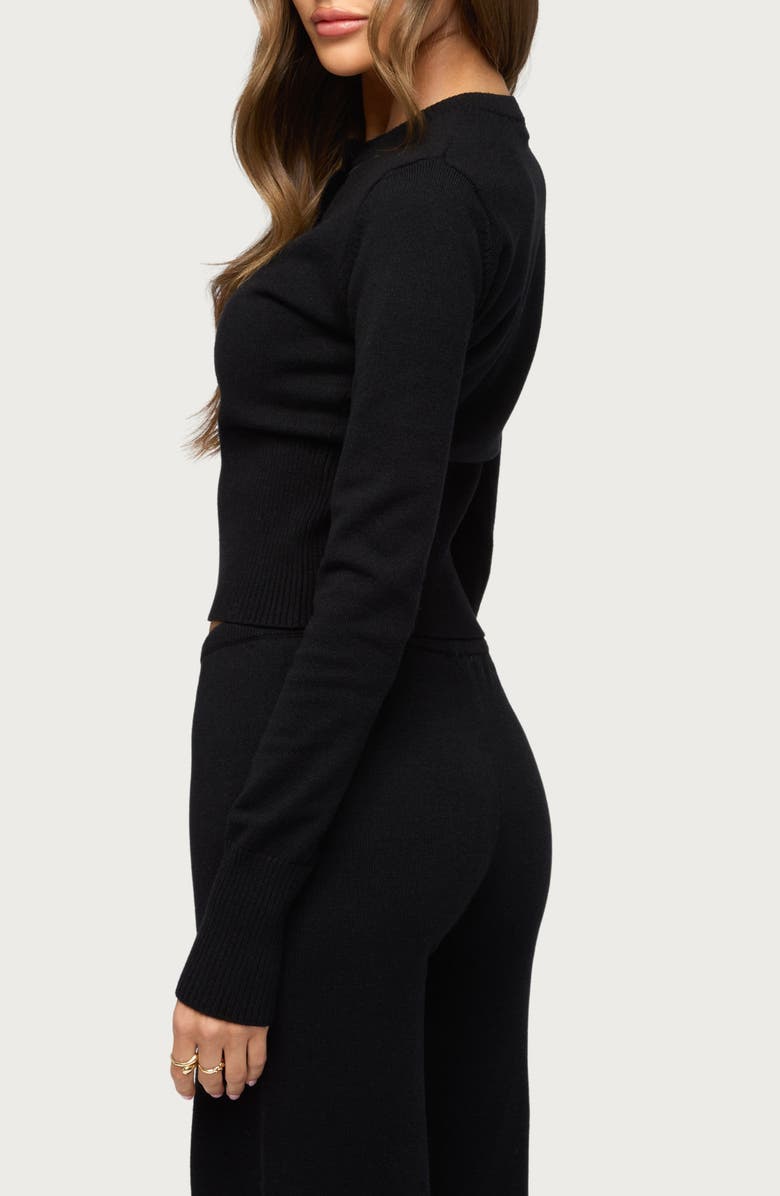 EDIKTED Montanna Rib Cardigan, Alternate, color, 